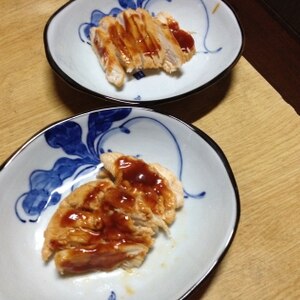 ヘルシー♪鷄むね肉のケチャ照り焼き